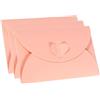 PATIKIL Regalo Biglietto Buste, 12pz Cuore Forma Chiusura Piccolo Regalo Biglietti Porta Mini Busta per Compleanni Matrimoni Feste Regali Biglietti Auguri, Rosa