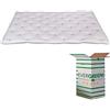 EVERGREENWEB MATERASSI & BEDS Evergreenweb - Correttore Materasso in Lattice Matrimoniale 140x190 Alto 7 cm, Topper Letto, Coprimaterasso Imbottitura Fiocco 100% Effetto Piuma Morbido, Futon Ortopedico, Fodera Antiacaro LATEXMED