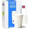 MOHOME 1000 Bicchieri Carta 200 ml Monouso Bicchiere Bianco Compostabili Biodegradabili Bevande Calde Acqua Tè Tisana Cappuccino Caffè Eventi