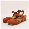 Art 1931 I Live, Sandali con Zeppa Donna, Arancione Scuro, 42 EU