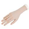 Tcwuzick 1 attrezzo per la pratica delle nail art trainer, mano sinistra, flessibile, per manicure, pratica protesi, mano per unghie (Mano destra oscura)