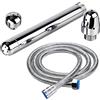 xocome 3 Heads Aluminium Enema Shower Vaginal Anale Cleaner Douche System con tubo flessibile per doccia portatile in acciaio inox da 59 e custodia in velet