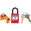 Pongnas Lockout Tagout Lock, Lucchetto di Blocco Elettrico Micro - Lega di Alluminio, Interruttore Automatico di Distribuzione Pin ISO DIN Miniaturizzato con Serratura