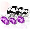 Changjiuhe 3 Pezzi Anale Butt Plug Set Anal Amal Plug Anale-Dilatatore Analesex toy Plugs per Uomo e Donne Grande Piccolo (Viola)