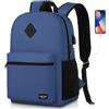 YAMTION 17.3 Pollici Zaino Borsa Scuola per Ragazzi Zaino Del Computer Portatile 17.3 Pollici con Porta USB per Università Casual Affari