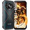 DOOGEE S cyber Rugged Smartphone 2025, 6.58" 20GB+256GB/TF 1TB Telefono indistruttibile, 10800mAh Smartphone android 14, Octa-Core Cellulare Antiurto, 4G Dual SIM/50MP+16MP/Face ID/Fingerprint/NFC/OTG