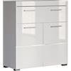 trendteam smart living Arredamenti, Bianco Liscio (Alta lucentezza), 73 x 79 x 31 cm