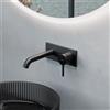 Fortis round plate rubinetto lavabo a parete, per corpo incasso Toya, 7820820BB, Brera; Toya nero spazzolato [Rubinetteria Bagno > Rubinetteria Lavabo]