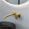 Fortis square rubinetto lavabo a parete, per corpo incasso Toya, 8420811BG, Scala; Toya; Zola oro spazzolato [Rubinetteria Bagno > Rubinetteria Lavabo]