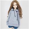 XiDonDon 30 cm/45 cm/60 cm vestiti per le bambole 1/3 1/4 1/6 accessori per bambole BJD BJD SD moda fai da te con cappuccio giocattoli bambole abbigliamento (Gray,1/4)
