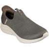Skechers Ultra Flex 3.0 Cozy Streak, Sneaker Donna, Olive Knit Trim, 35.5 EU