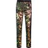 CARFFIV Pantaloni in Velluto con Paillettes Brillanti Floreali,Red,S