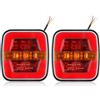 SPARKMOTO 2 x Luci Posteriori Rimorchio Led 12v 24v,Fanali Rimorchio Led Impermeabile Per Rimorchio, Furgone, Roulotte, Trattore, Veicoli Agricoli