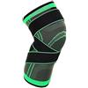 ZHHB Ginocchiera Manica a compressione, Supporto elastico regolabile per avvolgere le ginocchia, Ginocchiera per uomo Donna Palestra Tennis Ciclismo Pallacanestro Corsa,M