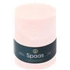 Spaas - Candela pilastro in stile rustico, 100/130 mm, 95 ore, rosa chiaro