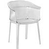 Kartell - Poltrona impilabile - Trasparente - policarbonato - Designer Ronan & Erwan Bouroullec