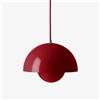 tradition &tradition - Sospensione FlowerPot - Rosso - Acciaio laccato - Designer Verner Panton