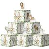 GEBETTER 24pz Scatoline Portaconfetti Bomboniere Nascita Battesimo Bambini, Scatole Safari Confetti Nascita, Scatola Regalo Carta Compleanno Feste Animali Giungla Bosco