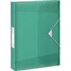 Esselte Scatola Portadocumenti in Formato A4, Contiene fino a 350 Fogli, Utilizzabile a Casa e in Ufficio, Gamma Colour'Breeze, Motivo in Rilievo, Dorso da 40 mm - Verde