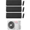 Toshiba CONDIZIONATORE TOSHIBA TRIAL SPLIT SHORAI EDGE BLACK 7000+9000+12000 BTU WIFI INVERTER RAS-3M26G3AVG-E A+++