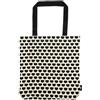 moses Ed, the Cat Shopper Cats allover, borsa in tessuto 100% cotone, motivo: gatto, shopper con fondo per la spesa, ufficio o università, 39 x 42 cm, colore: nero