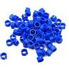 MasXirch 100pcs 8mm Clip su Anelli di Gamba per Polli Anatre Galline Pollame per Colomba Pulcini Gallina Pappagallo Uccelli Identificazione (Blu)