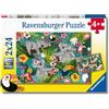 Ravensburger 051830 Koala e Bradipi, Puzzle 2x24 per Bambini, Età Raccomandata 4+