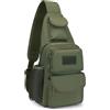 BAIGIO Zaino Monospalla Uomo Militare Casuale Marsupio Sportivi Borsa a Tracolla Marsupio Uomo Sportivo Borsetta Monospalla Militare per Campeggio Escursionismo Ciclismo Viaggio Trekking (A-Verde)