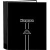 Safta KAPPA DARK - Cartella a 4 anelli, ideale per bambini di diverse età, comoda e versatile, qualità e resistenza, 27 x 6 x 33 cm, Nero, M, Casual