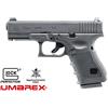 UMAREX GLOCK G19 GEN.4 SCARRELLANTE GREEN GAS CON LOGHI ORIGINALI 6MM