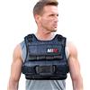 MIR, Gilet ponderato con Flusso d'Aria con Opzione Cerniera, Pesi in Ferro Massiccio da 20-60 libbre, Lavabile in Lavatrice Gilet da Allenamento per Uomo e Donna