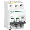 Schneider Electric Acti9 iC60N, 3 poli, 6A, caratteristica B, 6 kA, 10 kA, codice articolo A9F03306