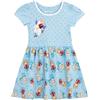 Disney Vestito Frozen | Abiti da Principessa per Ragazze | Anna ed Elsa Prendisole per Bambini, Blu, 98