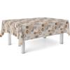 Martina Home Tovaglia in tela cerata Cuisine marrone 140 rotonda