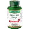 NATURE'S BOUNTY Natural Mix Omega - Integratore Alimentare 60 Perle: Olio di Pesce, Semi di Lino e Borragine