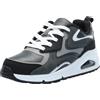 Skechers Uno Gen1 Surge di Colore, Scarpe da Ginnastica, Grigio e Nero, 34 EU