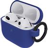 OtterBox Custodia Soft Touch per AirPods (3a gen), Blu | Custodia soffice al tatto, anti urti, graffi e cadute, ultra sottile con moschettone