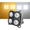 zencocco BLINDER ACCECATORE DMX COB LED 4x100W Proiettore BIANCO CALDO E FREDDO Powercon