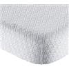 Generico Coprimaterasso confort Spugna Matrimoniale, cm 180x200+30, maxi Proteggi Materasso Elastico con Angoli (BIANCO, SINGOLO 100X200X27 CM)