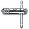 BETA - Giramaschi a Cricchetto Reversibile Cromato per Maschi M5-M12 con Attacco Regolabile 4,6-8 mm, Chiave Giramaschi Professionale per Filettatura Metallo Officina Manutenzione Tecnica, 436/2