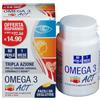 F&F Srl Omega 3 Act, Linea Act, integratore alimentare, 60 perle mini, EPA DHA, salute cuore, vista, cervello