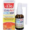 F&F Srl Gola Act Spray Forte, 20ml, Lenitivo e Balsamico per la Gola e Vie Respiratorie, Erisimo, Calendula, Eucalipto