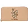 Love Moschino Portafogli zip around nero logo lettering