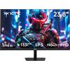 KTC Gaming Monitor 24 Pollici, Fast IPS, 190Hz, 1ms, 1080P FHD 1920x1080 Schermo PC, 133% sRGB, HDR10, Computer Monitor con FreeSync & G-sync, Eye Care, HDMI2.0, DP1.4, H24F8
