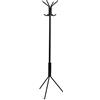 VERSA Kala Appendiabiti da Terra in Stile Minimalista, Attaccapanni da Terra per Ingresso, con 8 Ganci o grucce per Abiti, Misure (A x L x l) 174 x 42 x 48 cm, Metallo, Colore Nero