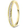 MIORE Anello Donna Eternity Fede con Diamanti taglio Brillante Ct. 0.20 in Oro Giallo 9 Kt 375