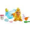 Barbie Playset Pappa e Bagnetto con Bambola Bebè Cambia Colore e Accessori, 3+ Anni, GHV84