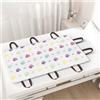 LVYUDS Traversa Impermeabile con Maniglia Rovesciabile Comodo per Disabili Paralizzati, Traverse Letto Anziani in Cotone a Prova di Perdite Telo Impermeabile Letto(100 * 140cm,Feet)