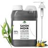 B.O.T cosmetic & wellness Sapone Nero Mani Igienizzante Liquido Casa Universale Non secca la pelle. Detergente Naturale realizzato al 100% con olio d'oliva e olio di eucalipto (1000)