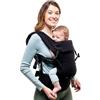 Beco Baby Carrier Beco Gemini Porta Bebè Neonato - Marsupio Ergonomico Neonato - Zaino Porta Neonato & Marsupio Bambino Con Seduta Regolabile - Fascia Elastica Porta Bebè da 3,2 a 16 kg (Nero Cotone Organico)